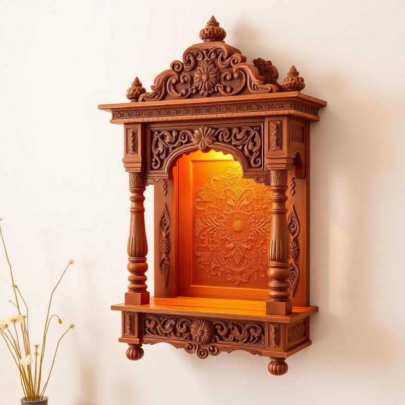 Wall Mounted Temples handcrafted wooden temple